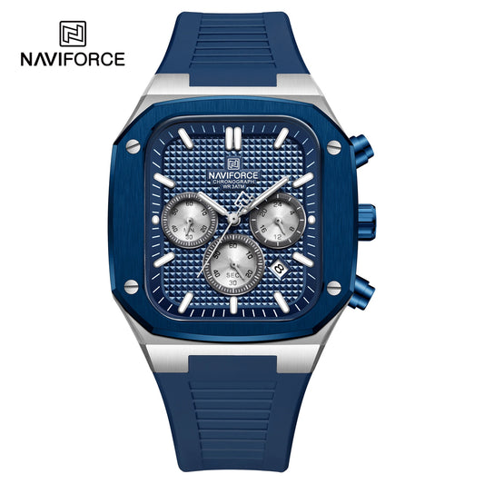 Naviforce bleue silver